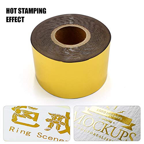 Papel de estampado de papel de aluminio caliente para máquina bronceadora de cuero, transferencia de calor de poliuretano, papel anodizado dorado, 400 pies