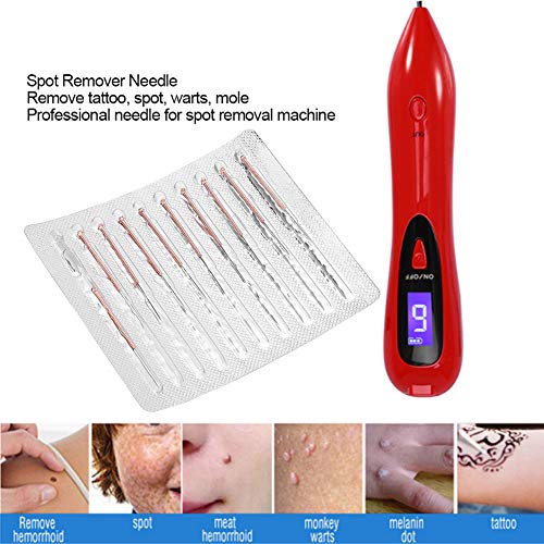 Paquete de 10 Agujas de eliminación de manchas de acero inoxidable Pecas oscuras Removedor de lunares Mole Espinilla Extractor de pasadores Pin Cleaner Tool