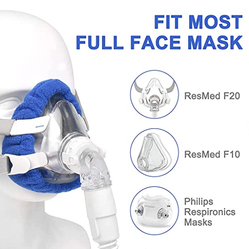 Paquete de 4 revestimientos de máscara CPAP Suaves Reutilizables Cubiertas de máscara CPAP de Cara Completa Accesorios para respiradores Lavables y fáciles de Limpiar Cubiertas de máscara CPAP