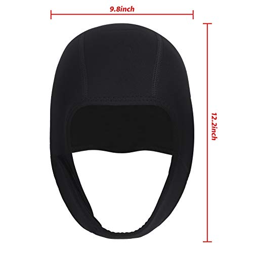 Pasamontañas de natación unisex de 2 mm/3 mm para buceo, bonito sombrero de natación anti frío, gorro de baño caliente para playa, viaje en barco, piscina