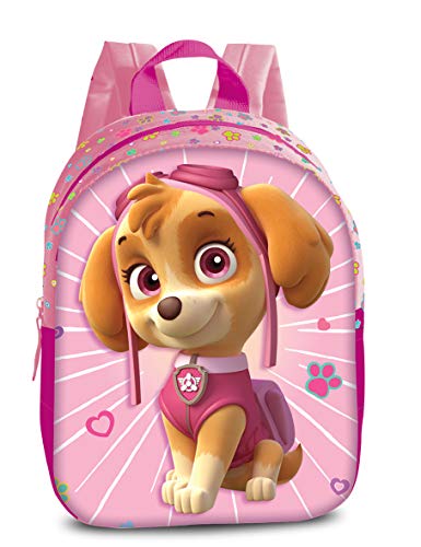 Paw Patrol - Juego de mochila infantil con efecto 3D + correa para el pecho Skye Chase 23 x 29 x 10 cm