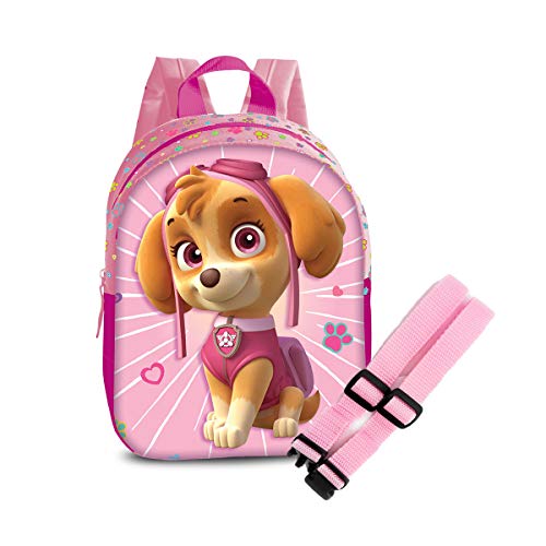 Paw Patrol - Juego de mochila infantil con efecto 3D + correa para el pecho Skye Chase 23 x 29 x 10 cm