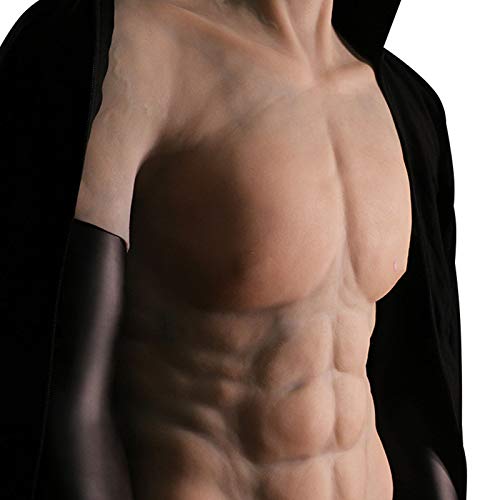 Pecho Masculino Falso Músculo De Silicona Músculos Del Vientre, Medio Cuerpo Silicona Músculo Falso Pecho Falso Músculos Del Vientre Músculos De Simulación Artificial Silicona - Para Cosplay De Homb