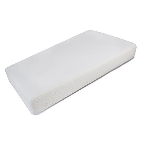 Pekitas - Colchón Minicuna 50x80 cm Funda AIR-3D Transpirable Antiahogo Con Cremallera Lavable Grosor 10cm Interior Espuma Blanca Fabricado en España