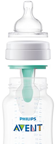 Philips Avent Scf813/14 - Biberón Anti Cólicos con Sistema Patentado Airfree, 260 Ml, Silicona, Transparente