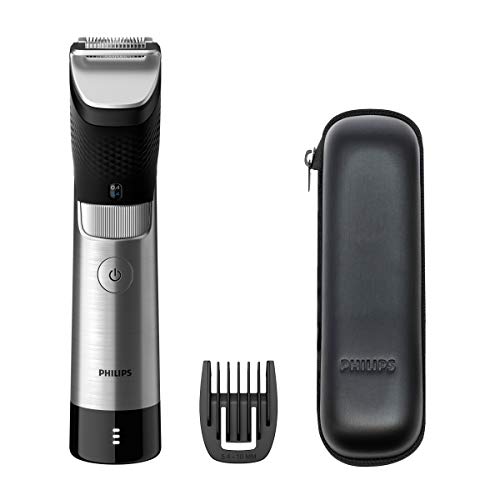 Philips Barbero Serie 9000 BT9810/15 - Recortadora de barba con 30 posiciones de longitud, sensor power adapt que se adapta a la densidad de tu barba, resistente al agua y cuchillas steel precision