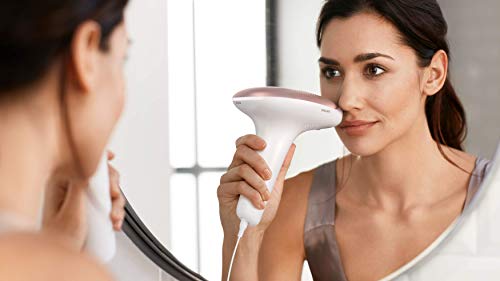 Philips Lumea Advanced BRI921/00 - Depiladora Luz Pulsada para la Depilación Permanente del Vello Visible en Casa con sensor de tono de piel, 2 Cabezales para Cuerpo y Cara, Lápiz Recortador incluido