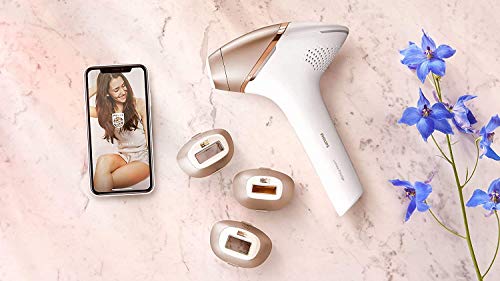 Philips Lumea Prestige BRI956 - Sistema IPL por luz pulsada para cuerpo de 250000 pulsos, con sensor de piel [Versión extranjera]