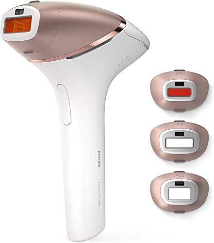 Philips Lumea Prestige BRI956 - Sistema IPL por luz pulsada para cuerpo de 250000 pulsos, con sensor de piel [Versión extranjera]