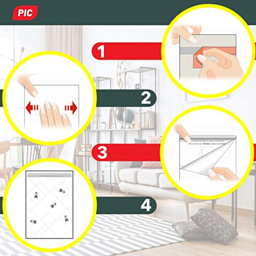 PIC Trampa para Polilla de despensa 6X Piezas - Medios de protección contra Las polillas en la Cocina y el Almacenamiento de Alimentos