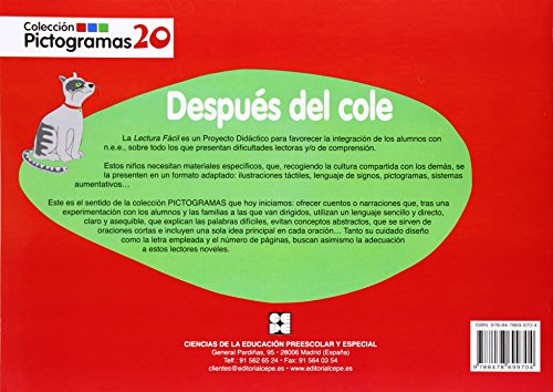 Pictogramas: Después del cole: 20 (Pictogramas: lecturas fáciles para niños con dificultades)