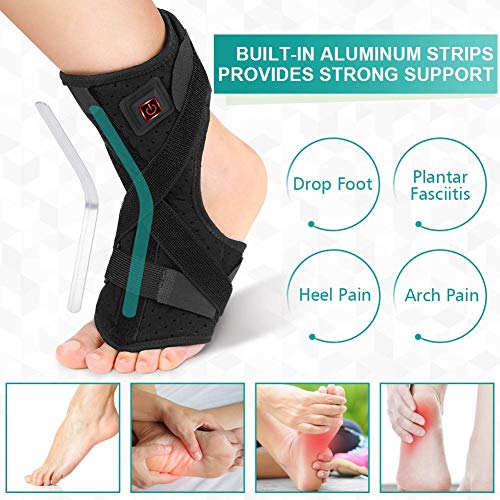 PINCOU FéRula De Noche Fascitis Plantar, FéRula De Apoyo Para La CaíDa Del Pie, FéRula Ajustable Soporte para Estiramiento De Pies para Tendinitis De Aquiles, Fascia Plantar para Hombres y Mujeres