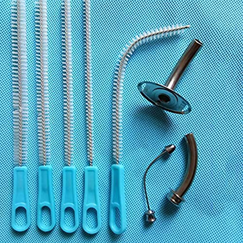 PINGJIA Cepillos Estériles para Limpieza Tubos para Traqueotomía - Cepillos para Tubos Garganta - Cepillos Limpiadores Tubos Nailon Médico (6 Piezas)