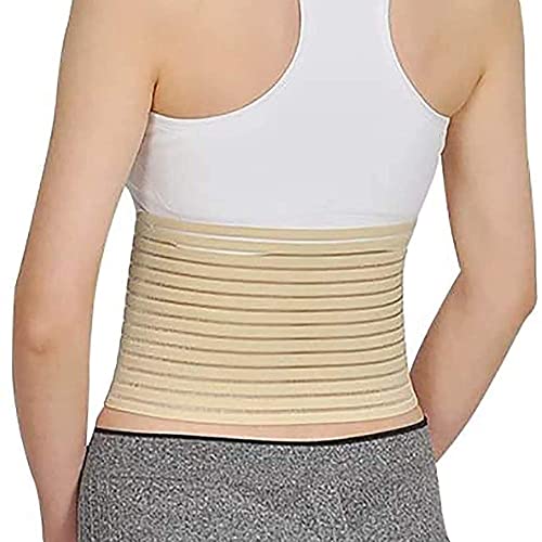 PJLHHM Cinturón de ostomía Soporte Abdominal para Apertura de Bolsa de colostomía Prevención de Hernia paraestomal Cinturón Abdominal de fístula de Cuatro Estaciones elástico Anti-Hernia (Beige 95cm)