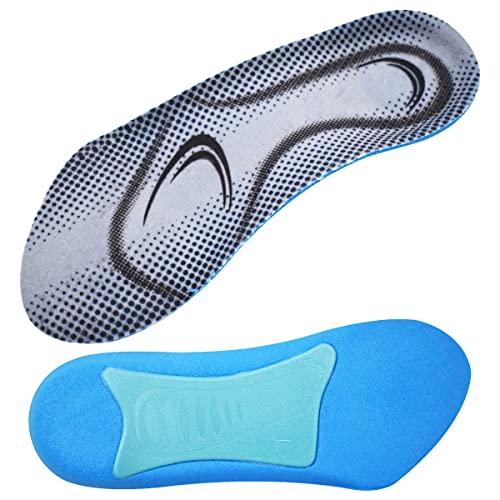 Plantilla Ortopédica,Tianher Buffer Plantilla de 3/4 de Largo Código Completo Universal Plantilla de Soporte de Arco Alto Adecuado para Pies Planos Fascitis Plantar Varo Del Pie(masculino mujer)