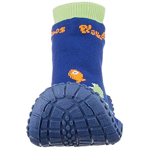 Playshoes Calcetines de Playa con protección UV Cocodrilo, Zapatos de Agua Unisex niños, Azul (Marine 11), 28/29 EU