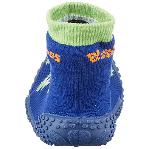 Playshoes Calcetines de Playa con protección UV Cocodrilo, Zapatos de Agua Unisex niños, Azul (Marine 11), 28/29 EU