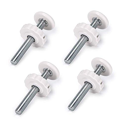 POHOVE M10 Bebé Puerta Adaptador,4 Paquete M10 Roscados Perno Barra,Recambio Hardware Partes Kit Mascotas Puerta,Escalera Barandilla Seguridad Largo Pared Montaje Accesorios Tornillos Varillas