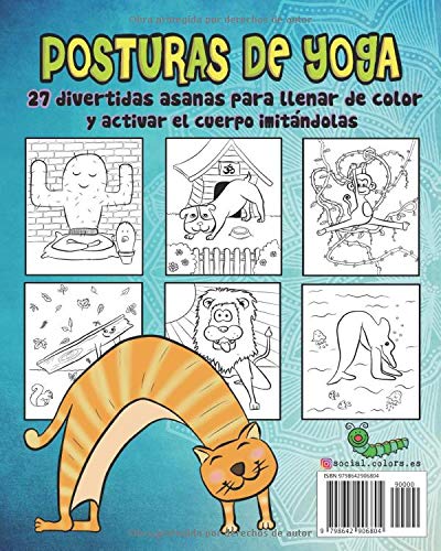 Posturas de yoga: Para colorear y practicar