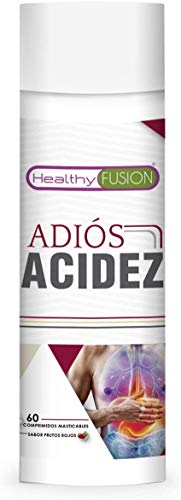 Potente Antiácido y Antirreflujo estomacal | Sensación de frescor y alivio rápido contra la acidez | Protege el Estómago | Mejora la Salud Digestiva | Fórmula eficaz | 60U Sabor Frutos Rojos