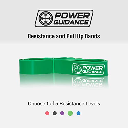 POWER GUIDANCE Bandas elásticas de resistencia - Pull Up ejercicio de la aptitud del entrenamiento Bandas Aparatos de gimnasia Inicio,Para yoga,pilates o rehabilitación -Mayor fuerza y movilidad- 100% Látex natural