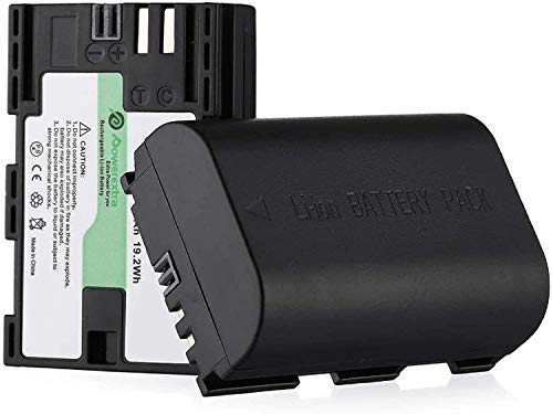 Powerextra Batería de Repuesto para Canon LP-E6 LP-E6N 2X Baterías Canon EOS 80D 6D 7D 70D 60D 5D Mark III 5D Mark II BG-E14 BG-E11 BG-E9 BG-E7 LC-E6 BG-E6