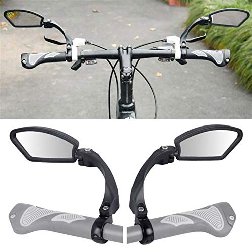 PPLAS Espejo de Bicicletas 360 Grados giran MTB Bicicleta de Carretera de visión Trasera del Montaje del Manillar de Seguridad Flexible Ciclismo Volver Espejo Doblado Ciegos (Color : BC0022)