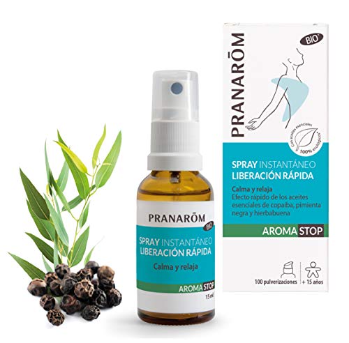 Pranarom Aromastop, Spray Instantáneo, Liberación Rápida, 15 Mililitros