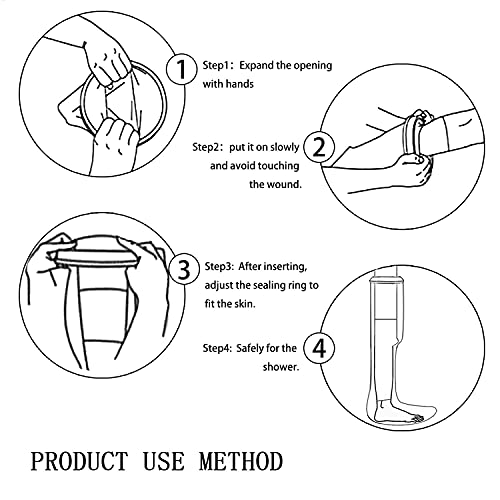 Protector de Escayola ​Impermeable para Ducha, Niño Media Pierna Cubiertas de Yeso Impermeable