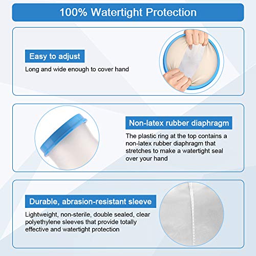 Protector de Escayola Impermeable Protector Ducha Funda Protector para Brazo Niños, Vendaje de Yeso para Manos Rotas Palma Dedo Lesión en la Muñeca, Mantiene la Mano Seco