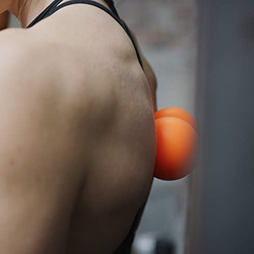 Protone - Pelota de lacrosse para masaje de los puntos gatillo - Cacahuete Roller Herramienta para profundo masaje muscular (azul)