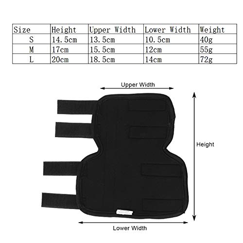 Pssopp Tiras Delanteras de la Pierna del Perro Soportes de compresión de la Pata Canina Cojín de la Rodilla de la Mascota Protector del Codo del Perro con Correas Reflectantes(M)