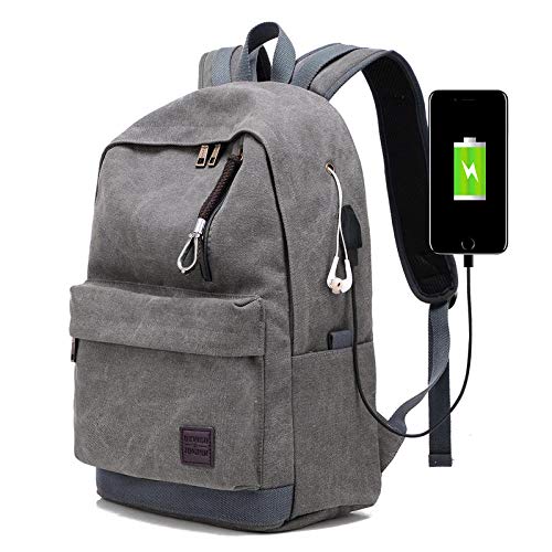 Ptcta con Puerto de Carga USB, Mochila para Mujer, Mochila para Hombre, Bolso de Hombro para Hombre, Mochila para Mujer, Bolsa de Viaje al Aire Libre, Marea, Bolsa de Estudiantes universitarios