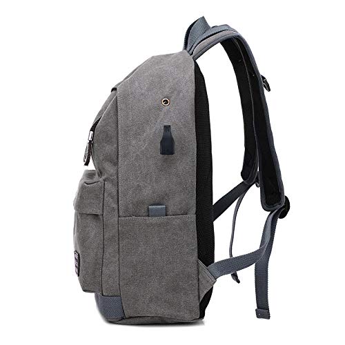 Ptcta con Puerto de Carga USB, Mochila para Mujer, Mochila para Hombre, Bolso de Hombro para Hombre, Mochila para Mujer, Bolsa de Viaje al Aire Libre, Marea, Bolsa de Estudiantes universitarios