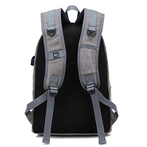 Ptcta con Puerto de Carga USB, Mochila para Mujer, Mochila para Hombre, Bolso de Hombro para Hombre, Mochila para Mujer, Bolsa de Viaje al Aire Libre, Marea, Bolsa de Estudiantes universitarios