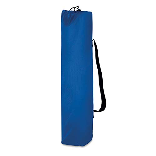 Publiclick Silla Plegable Playa Azul con cojín Cervical. Estructura de Aluminio y Tela poliéster 600D. Peso Maximo aconsejado 100 Kilos, Silla Jardin con cojin, Silla Playa, Camping y Picnic