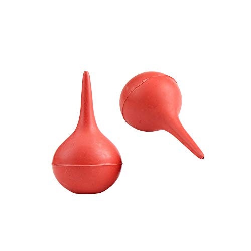 PULABO Herramienta de laboratorio Red Rubber Suction Ear - Pera para jeringa (1 unidad)