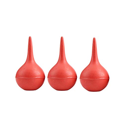 PULABO Herramienta de laboratorio Red Rubber Suction Ear - Pera para jeringa (1 unidad)