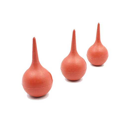 PULABO Herramienta de laboratorio Red Rubber Suction Ear - Pera para jeringa (1 unidad)