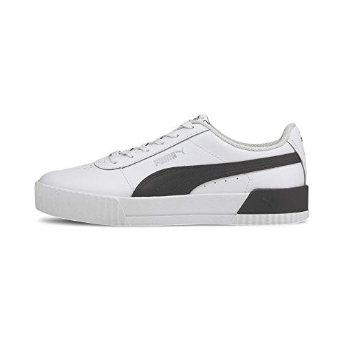 PUMA Carina L, Zapatillas Bajas, para Mujer, Blanco (Puma White-Puma Black-Puma Silver), 38 EU