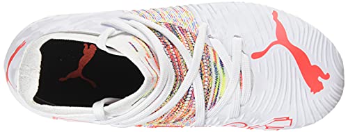 Puma FUTURE Z 3.1 FG/AG JR, Botas de Fútbol Unisex-Niños, Blanco (White/Red Blast), 37 EU