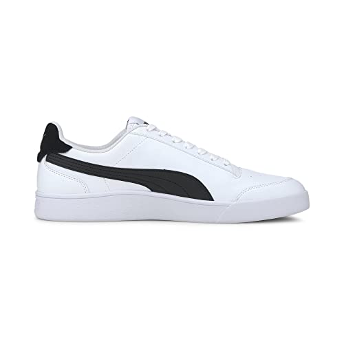 PUMA Shuffle, Zapatillas Unisex Adulto, Blanco (White Black Team Gold), 45 EU