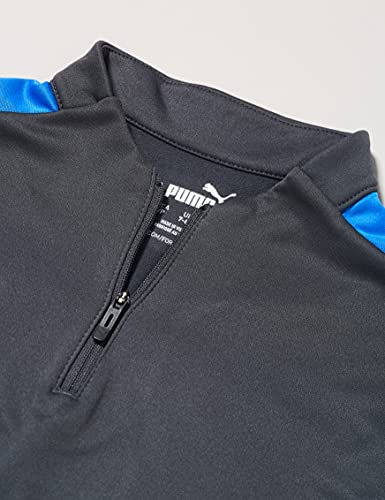 PUMA Sudadera Unisex para niños, con Cremallera de 14 cm, Unisex niños, Sudadera, 657545, Asphalt-bluemazing, 116