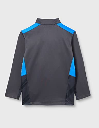 PUMA Sudadera Unisex para niños, con Cremallera de 14 cm, Unisex niños, Sudadera, 657545, Asphalt-bluemazing, 116