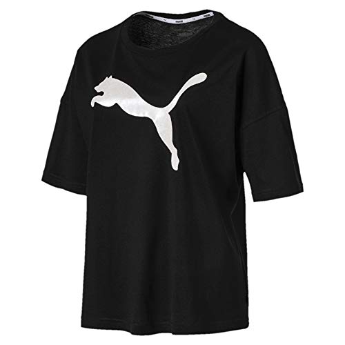 PUMA Summer Fashion tee Camiseta, Mujer, Cotton Black, XS