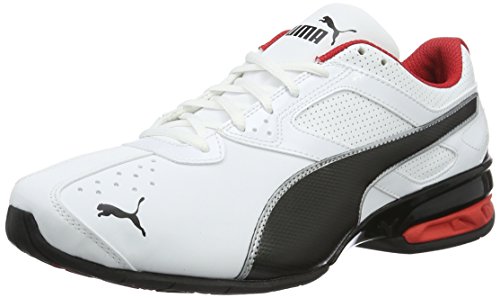 PUMA Tazon 6 FM, Zapatillas, para Hombre, Blanco (Puma White-Puma Black-Puma Silver), 43 EU