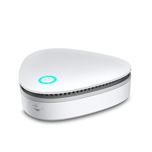 Purificador de Aire Portátil,Esterilizador de Ozono,USB Generador de Ozono con 1500mAh Batería de Litio,Adecuado para la Desinfección,Desodorización y Conservación de Alimentos en el Refrigerador,etc