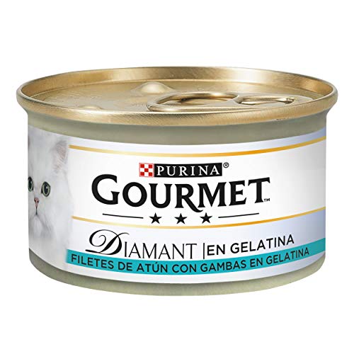 Purina Gourmet Diamant Delicias en Gelatina comida para gatos con Atun 24 x 85 g