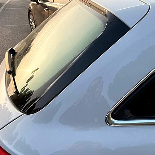 QINDE Alerón Lateral De Ventana Trasera Negro Brillante Canard Canards Splitter/Fit para Audi A4 B8 Allroad Avant 2009-16 (Color: Par)