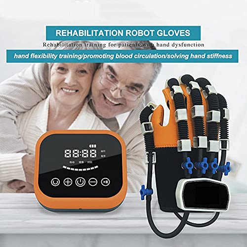 QMJHHW Dispositivo Eléctrico De Entrenamiento De Manos para Dedos, Equipo De Recuperación, Guantes De Asistencia, Ejercitador Ortopédico para Dedos para Pacientes con Hemiplejía